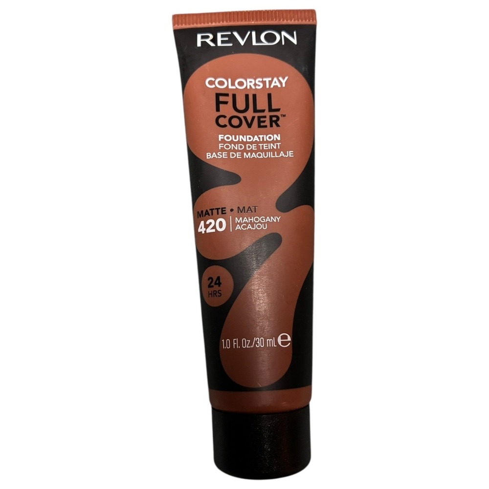 Revlon ColorStay Full Cover Foundation‎ Matte Mahogany 420 1.0 oz New